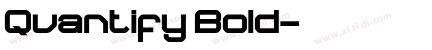 Quantify Bold字体转换